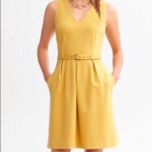 Banana Republic Yellow Sheath Dress - Size 12P